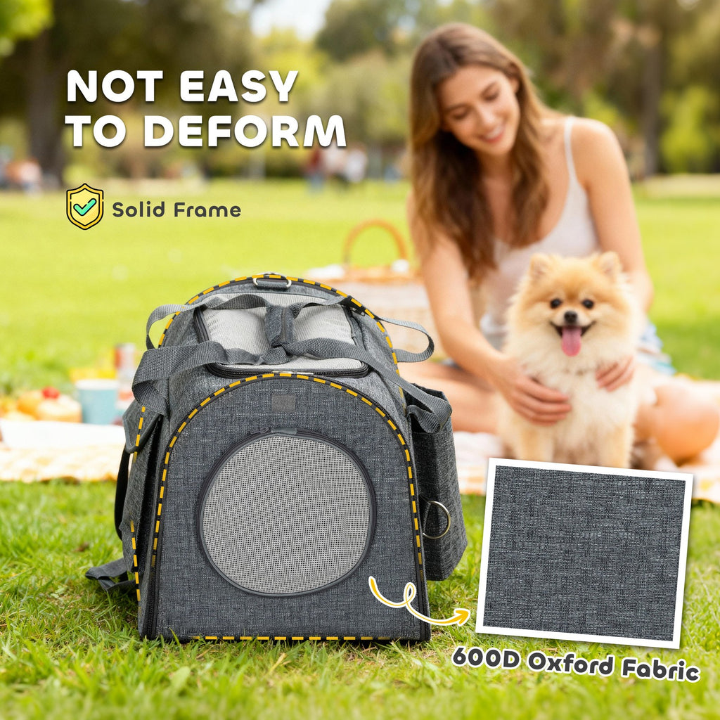 Foldable Cat Carrier Bag, Portable Pet Carrier for Small Pet up to 10Kg